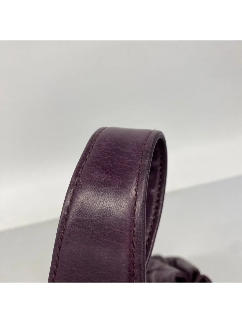 Chanel Shoulder Bag Lambskin Purple Silver